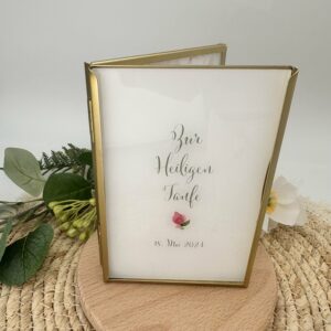 Patenbrief "Magnolie rosa" Goldrahmen – Bild 4