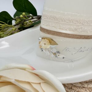 Hochzeitskerze "Silver Linings" – Bild 3