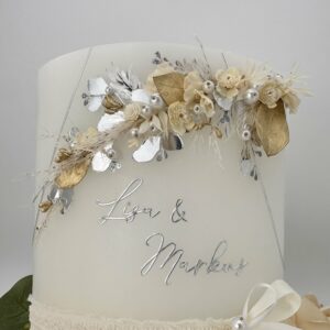 Hochzeitskerze "Silver Linings" – Bild 6