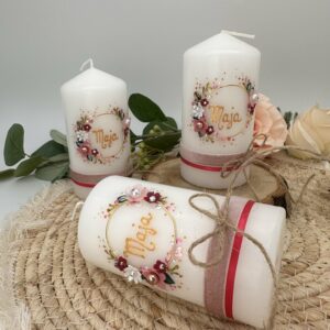 Gastgeschenke "Flowerloop" zartrosa & brombeer – Bild 2