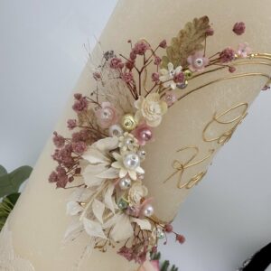 Hochzeitskerze "Silent Flowers" Lovely Rosé – Bild 5