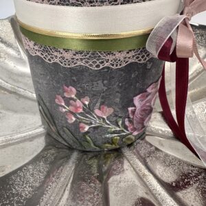 Hochzeitskerze "Stormy Flowers" Monogram – Bild 4