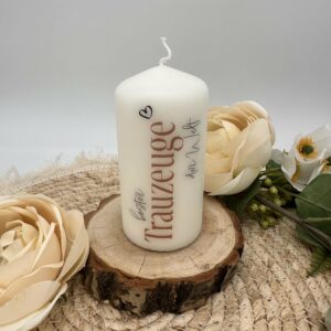 Geschenkskerze "bester Trauzeuge"