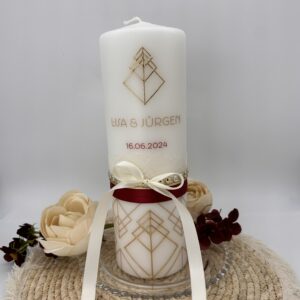 Hochzeitskerze "Art Deco" – Bild 8
