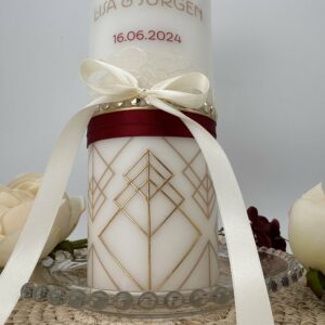 Hochzeitskerze "Art Deco" – Bild 4