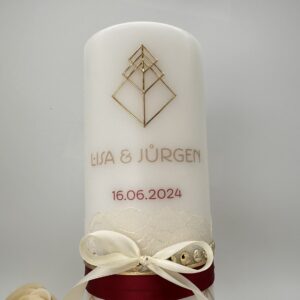 Hochzeitskerze "Art Deco" – Bild 3
