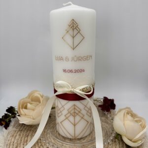 Hochzeitskerze "Art Deco" – Bild 2