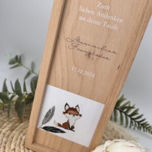 Kerzenverpackung "Holzbox Fuchs" – Bild 4
