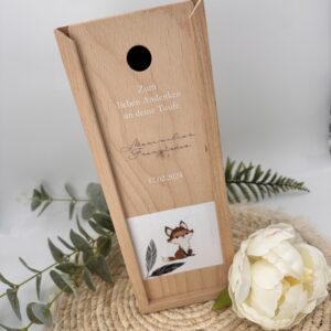 Kerzenverpackung "Holzbox Fuchs" – Bild 3