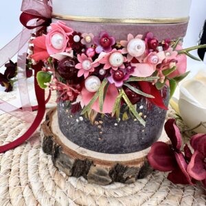 Hochzeitskerze "Romantic Berry" – Bild 2