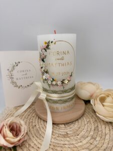 Hochzeitskerze "Wiesentraum" – Bild 8