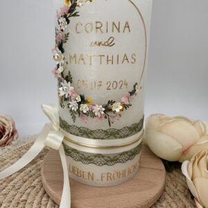 Hochzeitskerze "Wiesentraum" – Bild 2