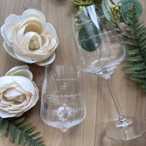 Glaskaraffe mit Gravur – Bild 3