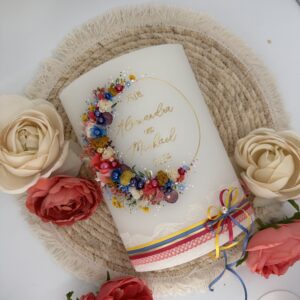 Hochzeitskerze "Summermagic" buntverliebt – Bild 6