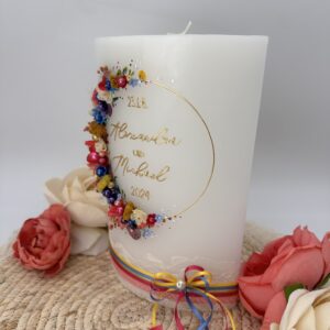 Hochzeitskerze "Summermagic" buntverliebt – Bild 2