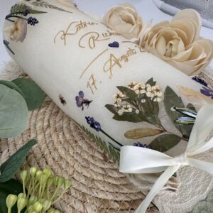 Hochzeitskerze "Veilchenromantik" – Bild 2