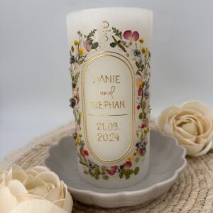 Hochzeitskerze "Wildflower Chic" – Bild 6