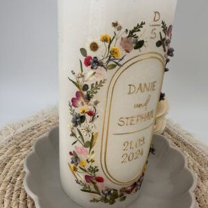 Hochzeitskerze "Wildflower Chic" – Bild 4