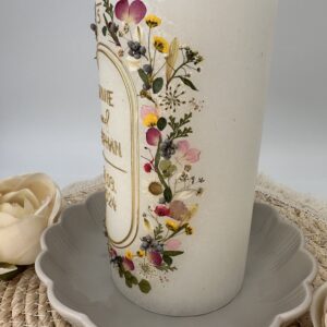 Hochzeitskerze "Wildflower Chic" – Bild 2