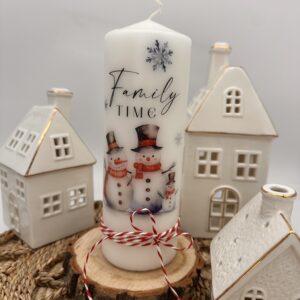 "Family Time" Schneemänner mit Schleife
