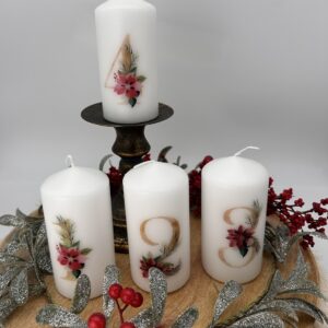 Adventkranzkerzen Weihnachtsstern – Bild 7