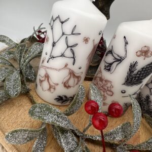 Winterkerzen "Woods" 2er Set – Bild 3