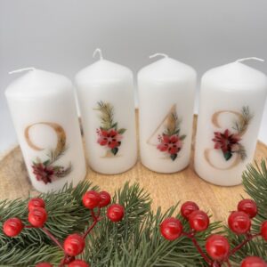 Adventkranzkerzen Weihnachtsstern