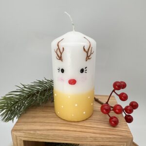 Winterkerze "Rudolph"