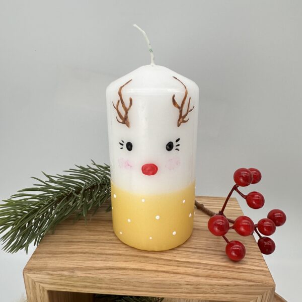 Winterkerze "Rudolph"
