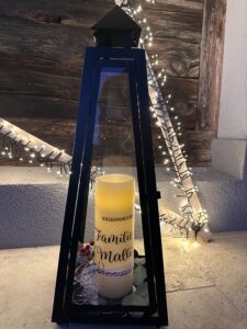 Laterne inkl. LED Echtwachs-Kerze – Bild 7