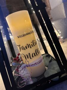 Laterne inkl. LED Echtwachs-Kerze – Bild 6