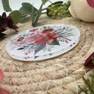 Kerzenteller Acryl "Rosegarden" – Bild 2