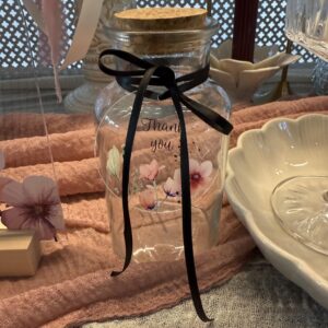 Hochzeitskerze "Blüten" rosa – Bild 5