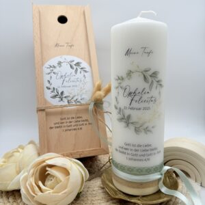 Kerzenverpackung "Holzbox Oliveloop" – Bild 7