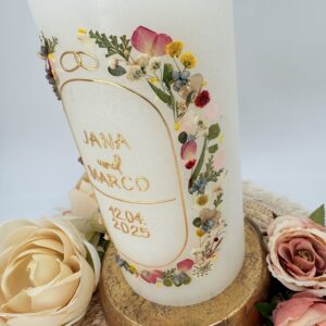 Hochzeitskerze "Wildflower Chic" – Bild 9