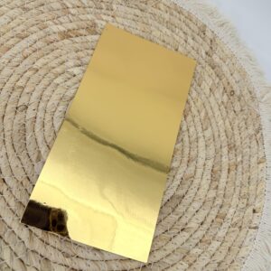 Wachsplatte "Gold glänzend"