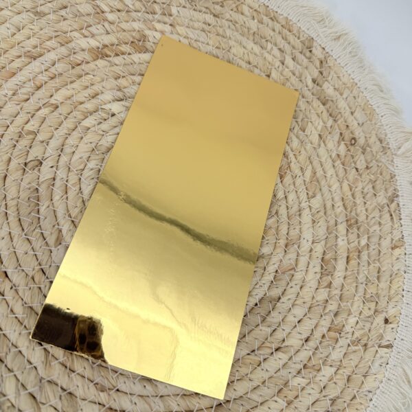 Wachsplatte "Gold glänzend"