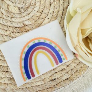 Wachsbild "Regenbogen" bunt
