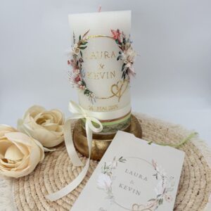 Hochzeitskerze "Lovely Romance" – Bild 9