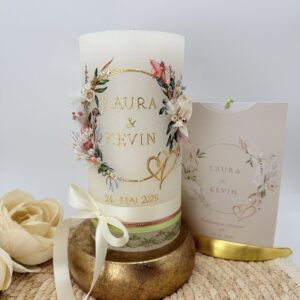 Hochzeitskerze "Lovely Romance" – Bild 8
