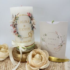 Hochzeitskerze "Lovely Romance" – Bild 7