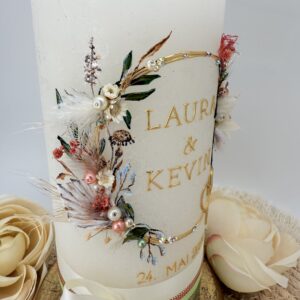 Hochzeitskerze "Lovely Romance" – Bild 4