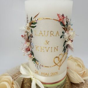 Hochzeitskerze "Lovely Romance" – Bild 2