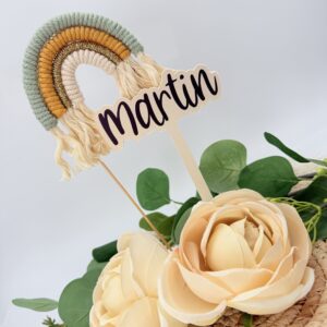 Cake-Topper "Regenbogen" grün – Bild 2