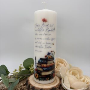 Trauerkerze "Letztes Kapitel"