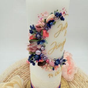 Hochzeitskerze "Flowerloop" Berrylove – Bild 3