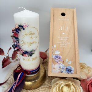 Hochzeitskerze "Flowerloop" Berrylove – Bild 8
