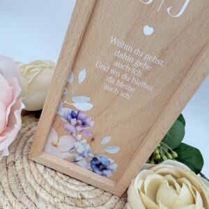 Kerzenverpackung "Holzbox Flowers" – Bild 6