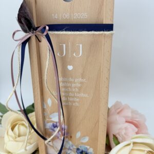 Kerzenverpackung "Holzbox Flowers" – Bild 2