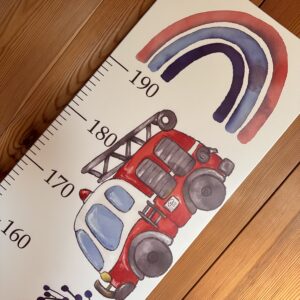 Babymesslatte 180 cm "Feuerwehr" mit Dalmatiner – Bild 2